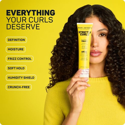 Marc Anthony Curl Cream - Define & Soften Curly/Wavy Hair with Shea Butter & Oils | Set of 2