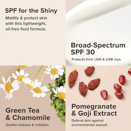 Paula's Choice CLEAR Ultra-Light Hydrating Sunscreen - SPF 30 Face Moisturizer with Green Tea & Chamomile, 2oz