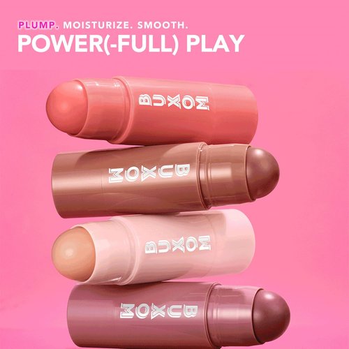 BUXOM Power-Full Plumping Lip Balm - Tinted Hydrating Lip Moisturizer with Peptides | Cruelty-Free