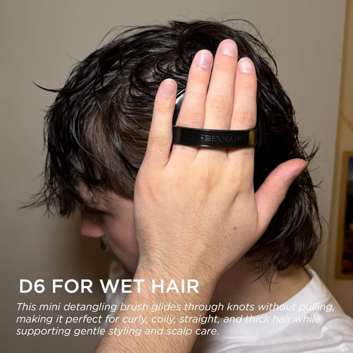 Denman Detangle Hair Brush - Curly Hair & Scalp Massager D6 for Effortless Straightening