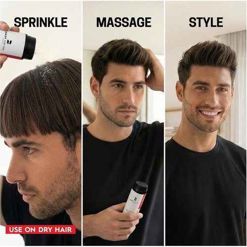 Skiennix Hair Powder for Men - Lightweight Texturizing & Volumizing Root Lifter, Matte Finish, 1 oz (30g)