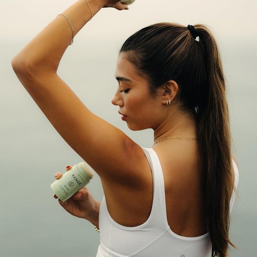 Range Essentials Restore Natural Deodorant - Eucalyptus Hinoki, Aluminum-Free, Extra Strength, Mini Travel Size (88g)
