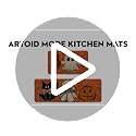 Halloween Kitchen Mats Set of 2 - Ghost Boo Orange Non-Slip 17x29 & 17x47 Inches