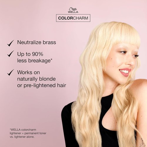 COLORCHARM Permanent Liquid Hair Toners - Neutralize Brass for Healthy Blondes | Vegan & Paraben-Free