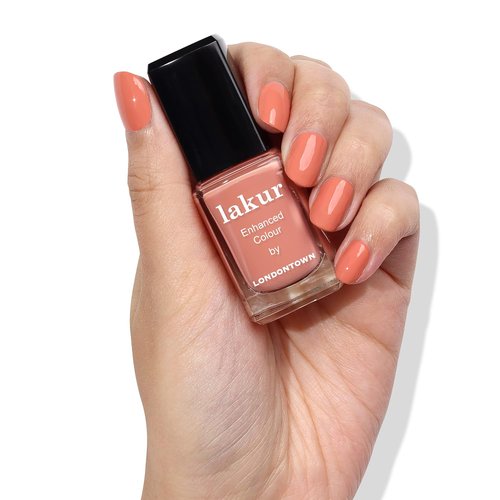 LAKUR Nail Polish - Vegan, Cruelty-Free Treatment Infused Lacquer in Beautiful Shades of Pink