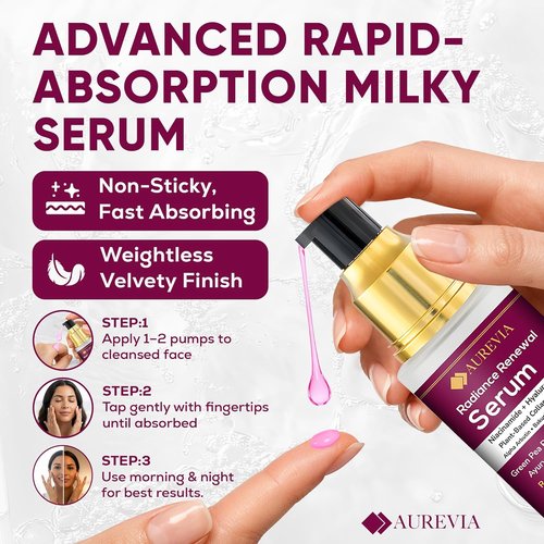 Brightening Face Serum - Manjistha & Alpha Arbutin for Radiant Skin | Lightweight Hydrating 30ml