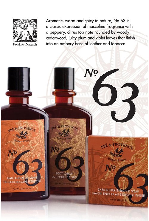 Pre de Provence No. 63 Men's Collection Aromatic, Warm, Spicy Masculine Fragrance, Beard & Face Cream, 75 ML