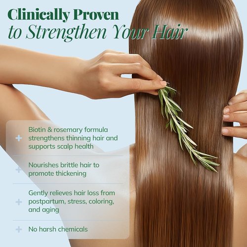 Regine Switzerland Hair Growth Shampoo - Rosemary & Biotin Formula for Thicker Hair | 12.8 Fl Oz, Sulfate-Free