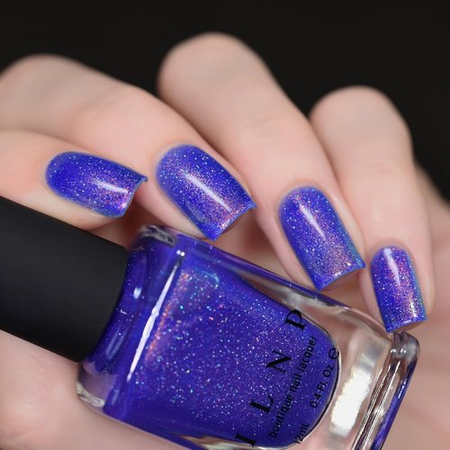 ILNP Deep End - Cobalt Shimmer Holographic Nail Polish | Long-Lasting, Vibrant Color