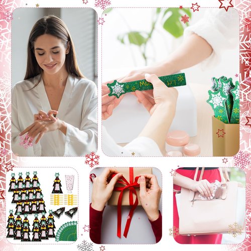 Sacubee 36 Christmas Hand Cream with Nail File Gifts Set Snowflake Hand Cream & Nail File Christmas Party Favors Travel Size Skin Lotion Xmas Party Supplies for Guests