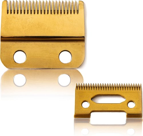 Fagaci Mastery Clipper Blades - Premium Gold Replacement Set for Precision Grooming