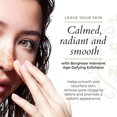 Borghese Intensive Age Defying Exfoliator - Weekly Foaming Scrub with Peptides & Hyaluronic Acid for Smooth Skin