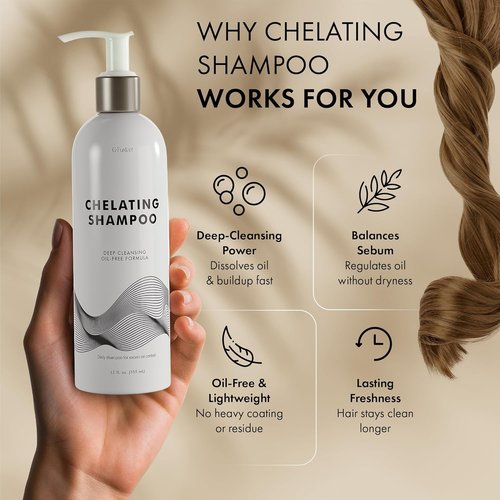 **Regine Switzerland Chelating Shampoo - Deep Cleansing for Oily Hair & Scalp - 12 Fl Oz (355 ML)**