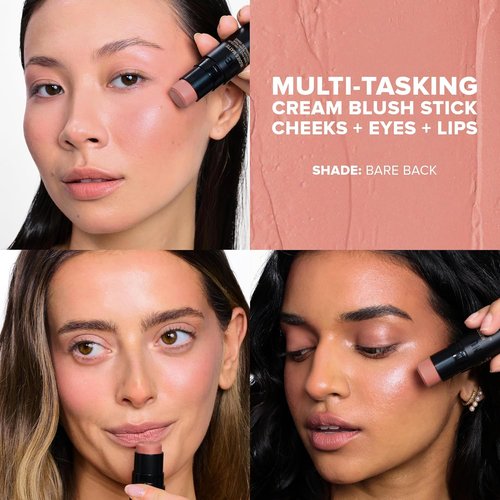 Nudestix Nudies Blush Stick - 3-in-1 Cream Blush for Cheeks, Eyes & Lips | Soft Matte Finish for Natural Glow