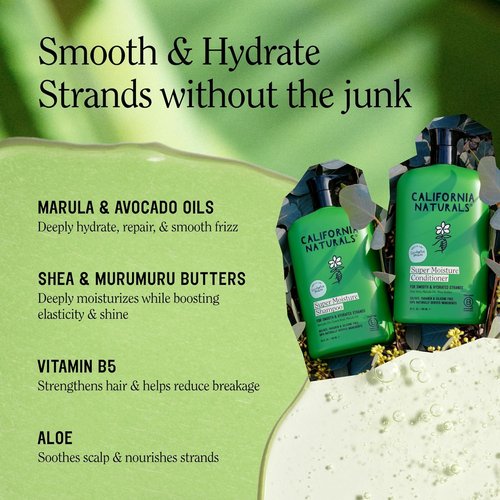 California Naturals Eucalyptus Breeze Moisture Shampoo & Conditioner Set - Hydrating Care for Dry, Damaged Hair | 20 fl oz