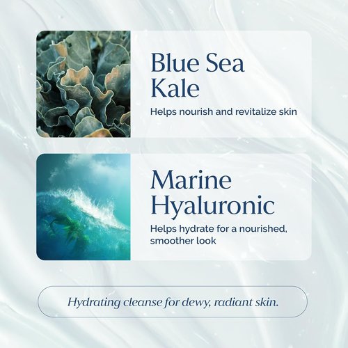 Regine Switzerland Hyaluronic Gel Facial Cleanser - Hydrating & Clarifying with Blue Sea Kale | Vegan, 8 fl oz