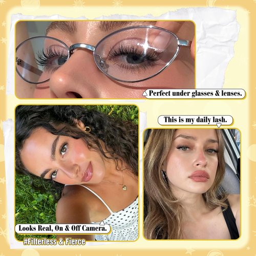 Short Lash Clusters Natural Cluster Eyelash Extensions 8-10-12MM Clear Band Cluster Lashes Extensions Wispy Individual Lashes CC-Curly Eyelash Clusters Pestañas Postizas Naturales 144Pcs DIY Lashes