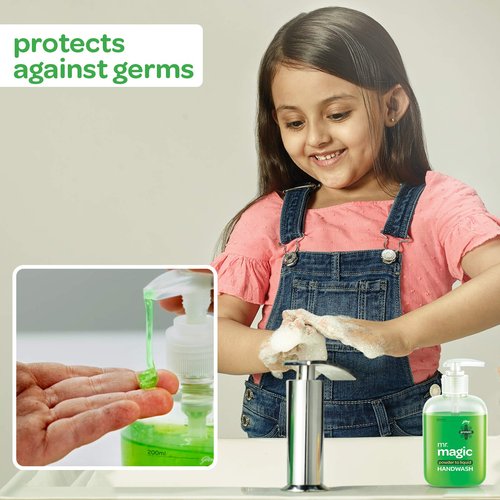 Godrej protekt Handwash Refill Mr Magic Powder to Liquid Hand wash Refill Pack with Neem and Aloevera