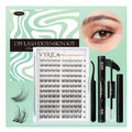 VYRILA Lash Clusters Kit 0.05mm Individual Lashes, 3D Wispy Lashes, 0.1mm Super Thin Band Resuable Natural Lashes,D Curl Faux Mink Lashes,120pcs Lash Extension (Green Charm-D-0.05-8-16mix-Kit)