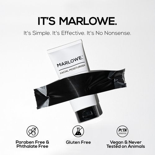 MARLOWE. No. 123 Facial Moisturizer 6 oz, Daily Face Lotion with Aloe Vera & Green Tea Extract, Hydrates, Nourishes, Restores & Soothes, Lightweight, Non-Greasy, Fresh Aloe Citron Scent