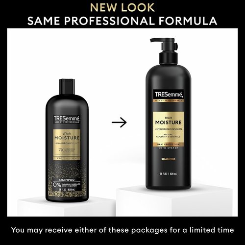TRESemmé Hydrating Shampoo - Rich Moisture Formula for Dry Hair | 28 Fl Oz with Pro Style Technology