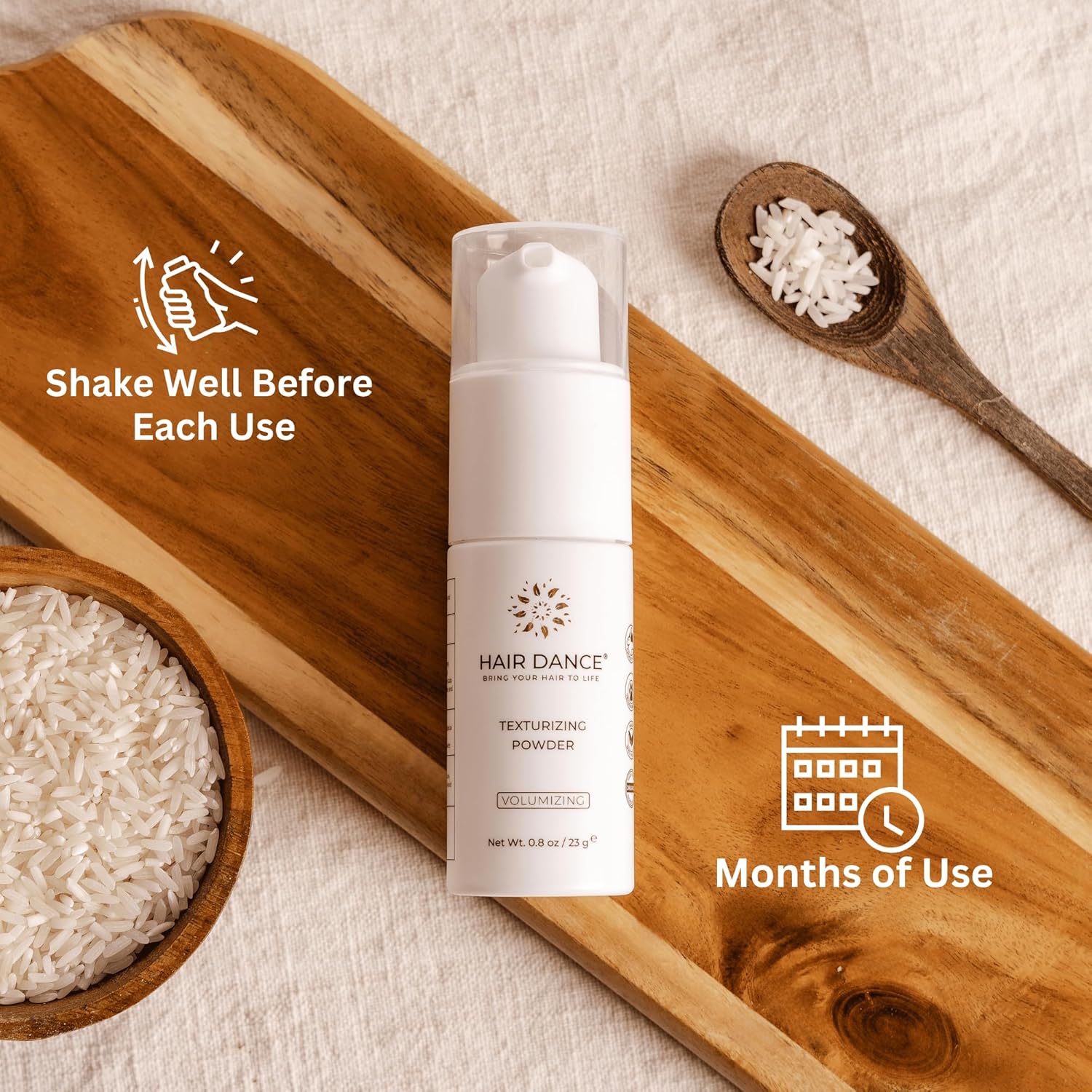 Volumizing Styling Powder by [Brand Name] - Natural & Organic Formula for Soft Volume | Unscented, All Hair Types