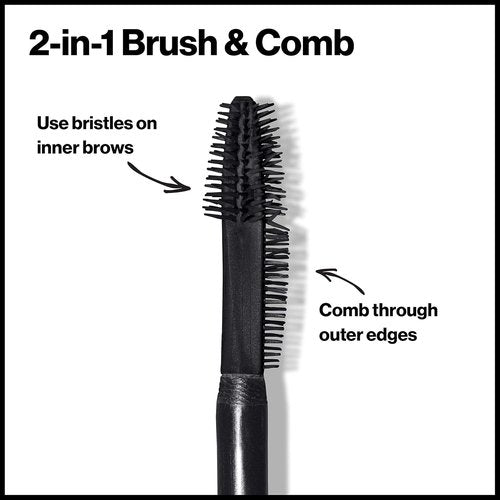 Revlon ColorStay Brow Fiber Filler - Longwearing Waterproof Eyebrow Gel in Medium Brown, 0.23 fl. oz.