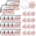 Beeveer 15 Sets Pink Thank You Gifts for Women, Inspirational Gifts Bulk for Female Client Teacher Employee Coworker, Sometimes You Forget You're Awesome Makeup Bags and Compact Mirrors for Party