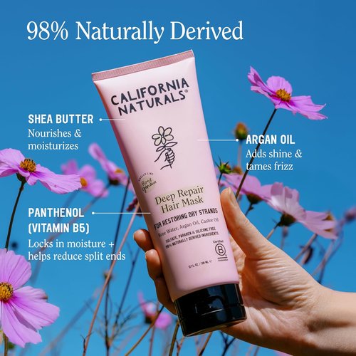California Naturals Deep Repair Hair Mask - Vegan, Paraben & Sulfate Free Conditioner for All Hair Types | 12 fl oz