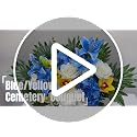 Artificial Cemetery Flowers for Grave Decorations - Realistic Rose Daisy Lily Cymbidium Sympathy Bouquet