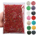 Big Pack 3mm 50000PCS Resin Rhinestone Flatback Round AB Jelly Color Rhinestones for Nail Art, Bottles, Makeup Clothes Shoes Cup DIY Crafts Supplies