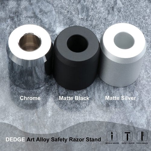 DEDGE Safety Razor Alloy Stand-Razor Holder Stand-Double Edge Safety Razor Stand-Shaver Holder For Bathroom Accessory-Opening dimension is 1.7cm/0.67"