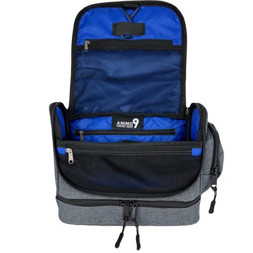 ANIMO 9 Travel Gear Hanging Toiletry Bag for Men – Rugged & Stylish Dopp Kit for the Modern Man