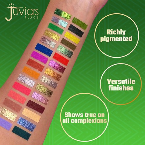 Juvia's Place Culture 2 - Eye Shadow Palette 30 Colors, Long Lasting High Pigment Rich Glitter Natural Smoky Tones Matte Brown Neutral & Shimmering Metallic Makeup Non Fading Beauty Rich Glam