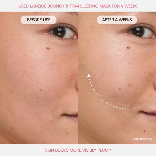 LANEIGE Bouncy & Firm Sleeping Mask - Revitalize Skin with Peony & Collagen Complex, 2.7 oz