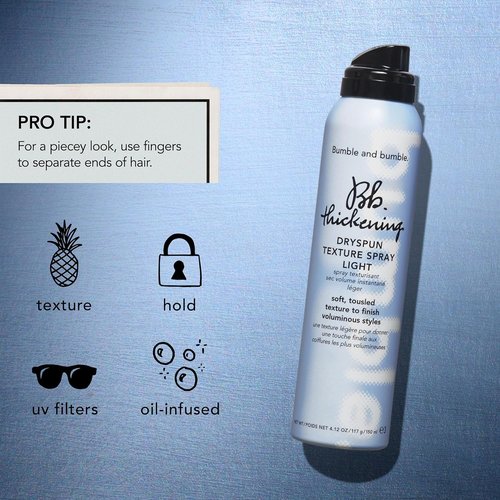 Bumble and bumble. Thickening Dryspun Texture Spray - Adds Airy Dimension & Light Hold for Medium to Thick Hair
