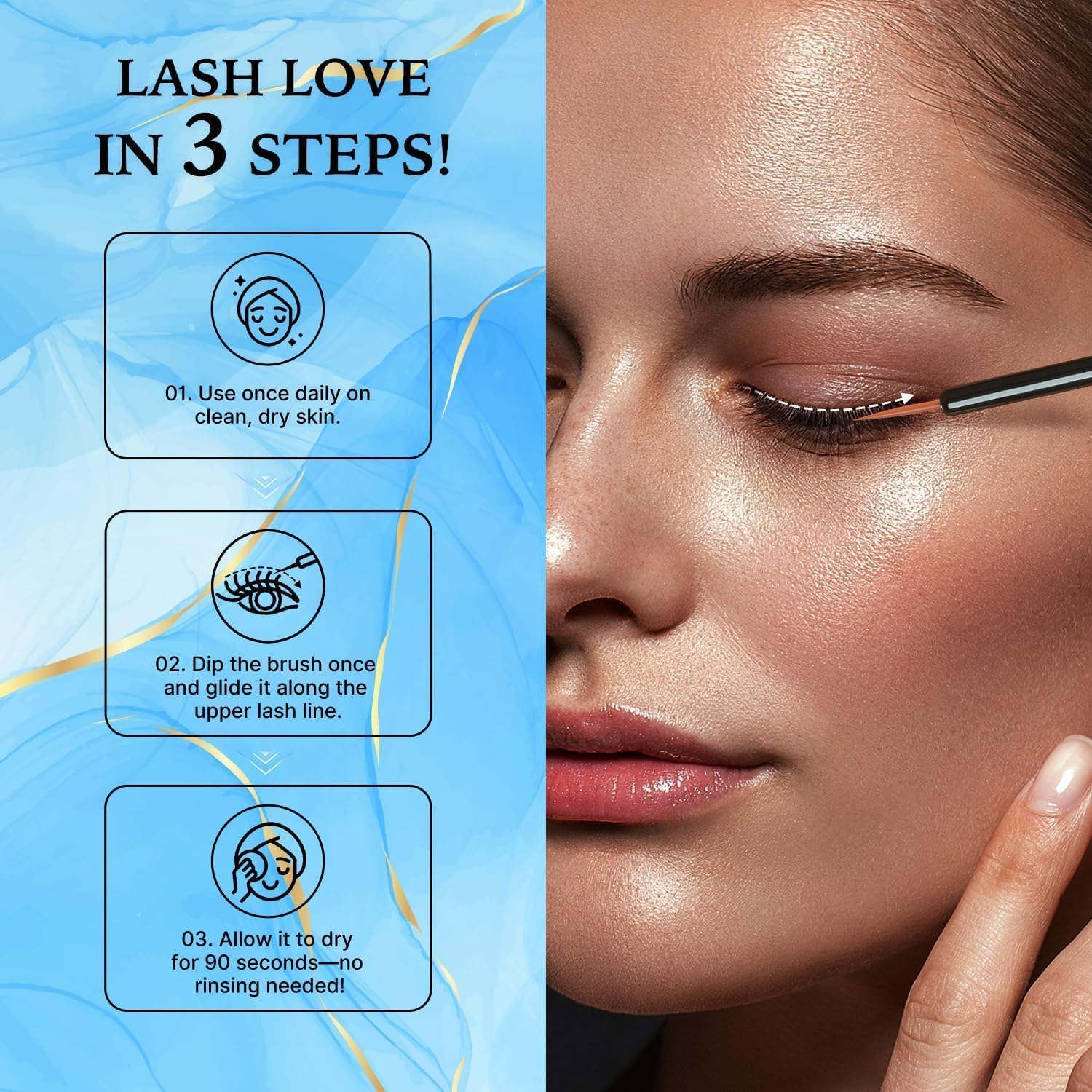 VieBeauti Eyelash Growth Serum 5mL - Advanced Nourishing Formula for Longer, Fuller Lashes | Vegan & Cruelty-Free