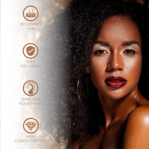 Nutree Professional Gold Hair Shine Ampoule - Deep Conditioning Serum with Shea Butter & Amino Acids | 0.33 fl oz