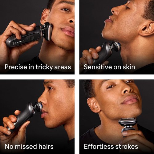 Braun Electric Shaver - Series 7 7185cc | Waterproof Wet & Dry Shaving Kit with Beard Trimmer, 60 Min Runtime