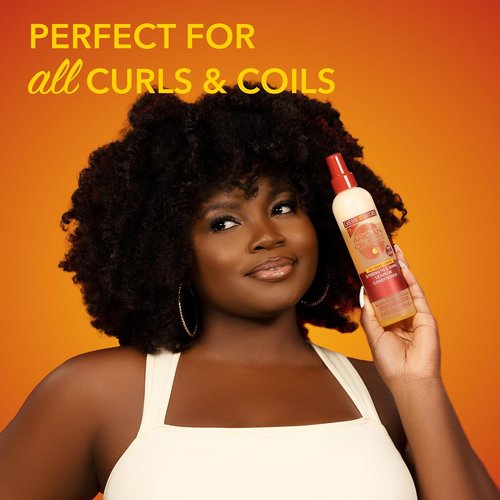 Creme of Nature Anti-Humidity Gloss & Shine Mist - Lightweight Frizz Control & Heat Protection | 4 oz, Organic Argan Oil