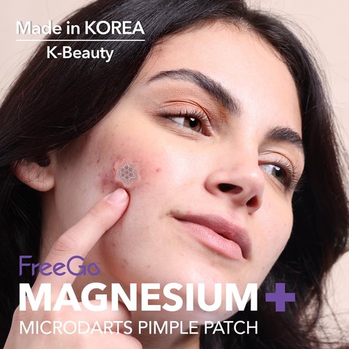 Magnesium Blemish Microdarts | Pimple Patch | Fast-Acting | Quick Calming | 99.9% Pure Magnesium | Madecassic Acid | Tea Tree | Eucalyptus Leaf | Hydrocolloid Spot Care Patch (Small 10 Patches)