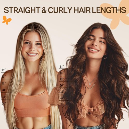 DOORES Micro Beaded Real Human Hair Extensions, Balayage Chocolate Brown to Caramel Blonde 16 Inch 50g/50s, Invisible Bead Extensions Human Hair for Women