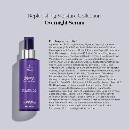 Alterna Caviar Anti-Aging Overnight Serum - 3.4oz Leave-In Treatment for Dry, Damaged Hair | Nourishes & Restores