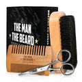 AXIARA Grooming Gifts for Men - Beard Kit Grooming and Care with Brush, Comb, Scissors & Storage Bag - Anniversary Retirement Birthday Gifts for Men Dad Grandpa, Husband Birthday Gift Ideas