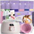 BLITZWAX Brazilian and Bikini Waxing Kit for Women, Hard Wax Warmer for Face, Legs, and Body, At Home Hair Removal Kit, Beginner Friendly, Quick Heating, 6 Packs Wax Beads
