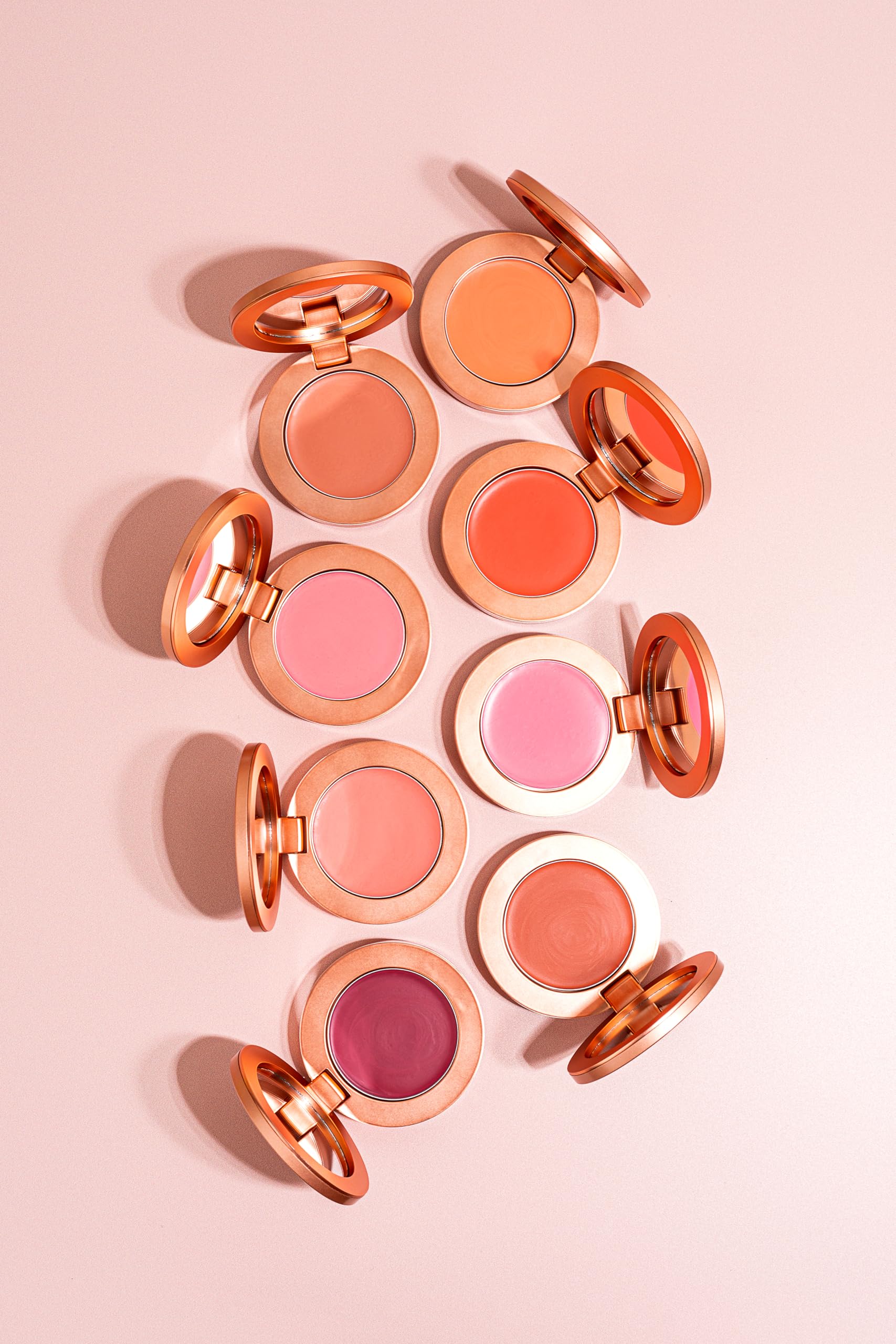 YENSA Super Serum Silk Cream Blush for Cheeks - Buildable Cheek Blush Formulated with Superfoods - Dewy Airbrushed Finish - Nourishing & Hydrating - Silky Cream Formula - Berry Passion (0.21 oz)