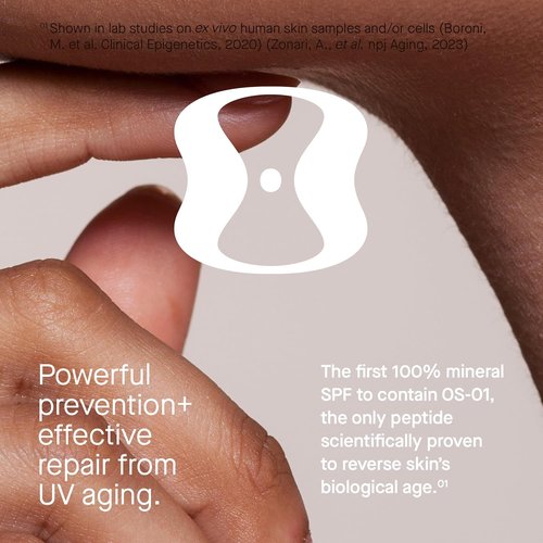 OneSkin FACE SPF OS-01 Mineral Sunscreen - Broad Spectrum SPF 30+ with Antioxidants for All Skin Types