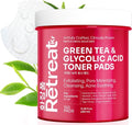**Regine Switzerland Glycolic Acid Toner Pads - Exfoliating & Brightening with Green Tea & Centella Asiatica | 150 Dual Texture Pads**