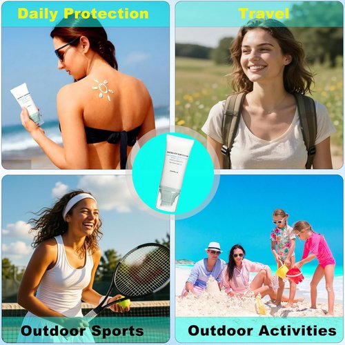 Centella | Korean Sunscreen SPF 50+ - Lightweight Mineral Formula for Sensitive Skin, 1.7 oz