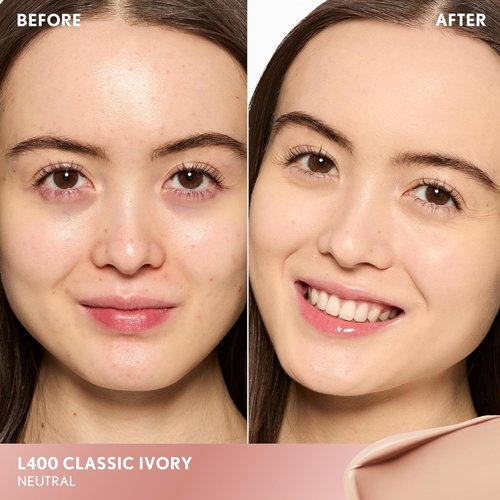 COVERGIRL TruBlend Undercover Concealer - Buildable Full Coverage, 24-Hour Matte Finish | L400 Classic Ivory
